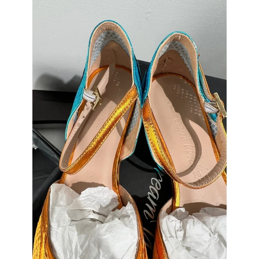 Dream Walkers Kusama Orange 38 Women's Flats Handmade in Spain